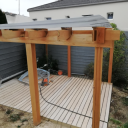 Réparation de toiture de pergola en acier Croix